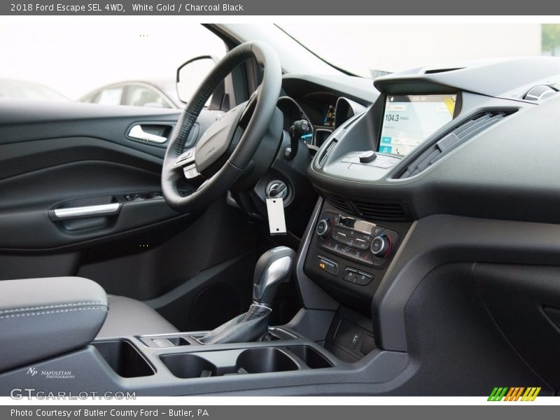 White Gold / Charcoal Black 2018 Ford Escape SEL 4WD