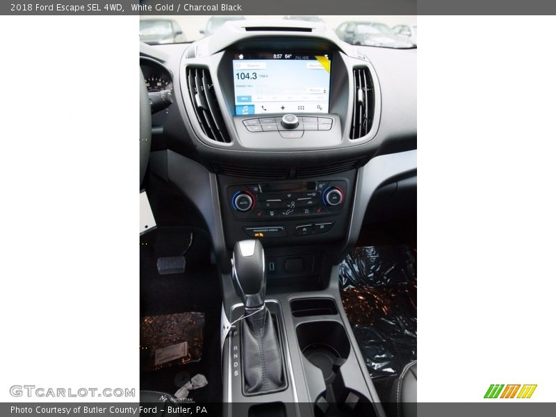White Gold / Charcoal Black 2018 Ford Escape SEL 4WD