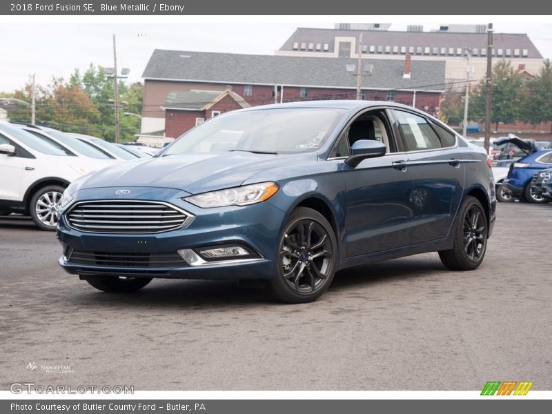 Blue Metallic / Ebony 2018 Ford Fusion SE