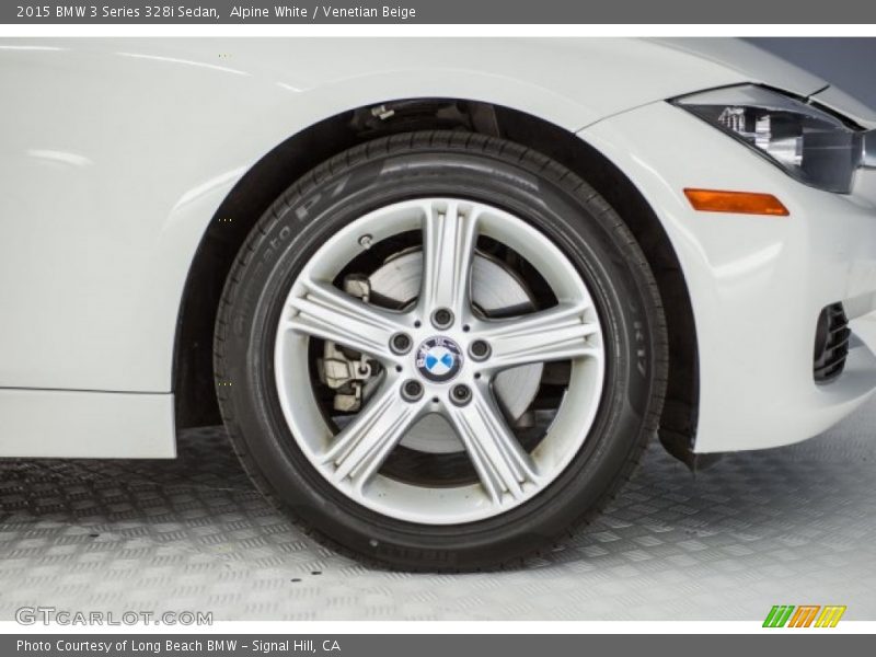 Alpine White / Venetian Beige 2015 BMW 3 Series 328i Sedan
