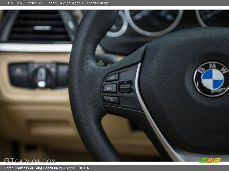 Alpine White / Venetian Beige 2015 BMW 3 Series 328i Sedan