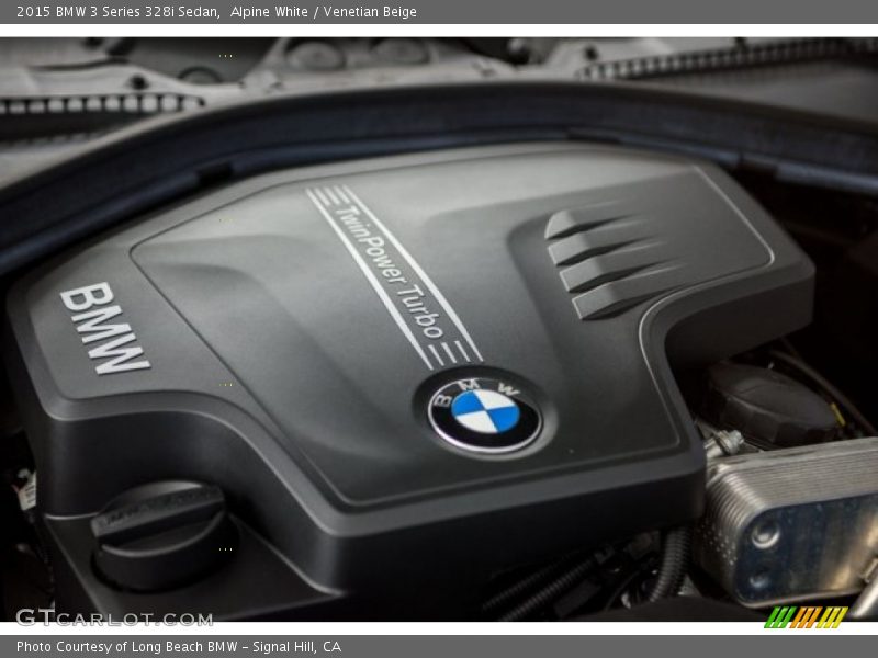 Alpine White / Venetian Beige 2015 BMW 3 Series 328i Sedan