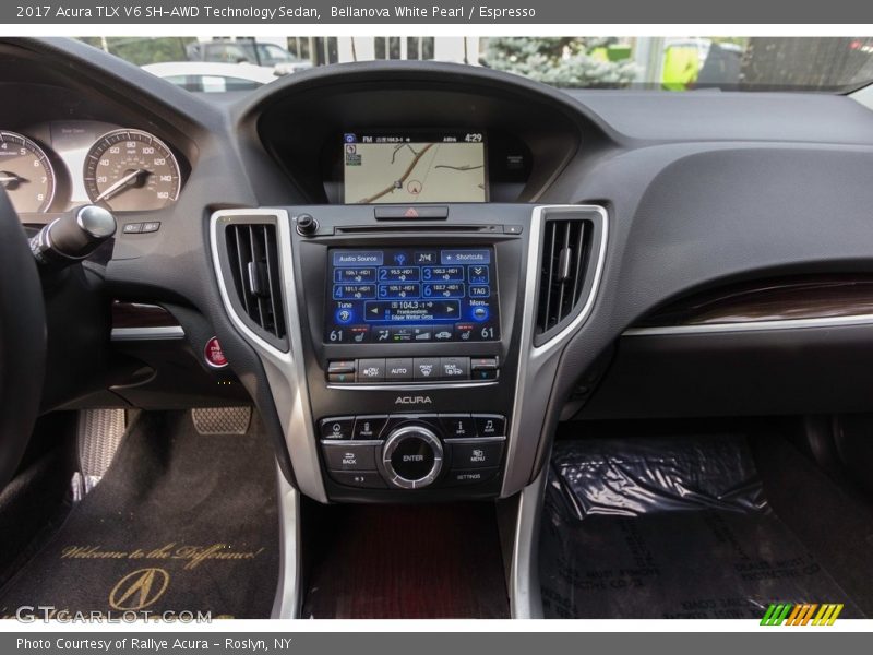 Bellanova White Pearl / Espresso 2017 Acura TLX V6 SH-AWD Technology Sedan