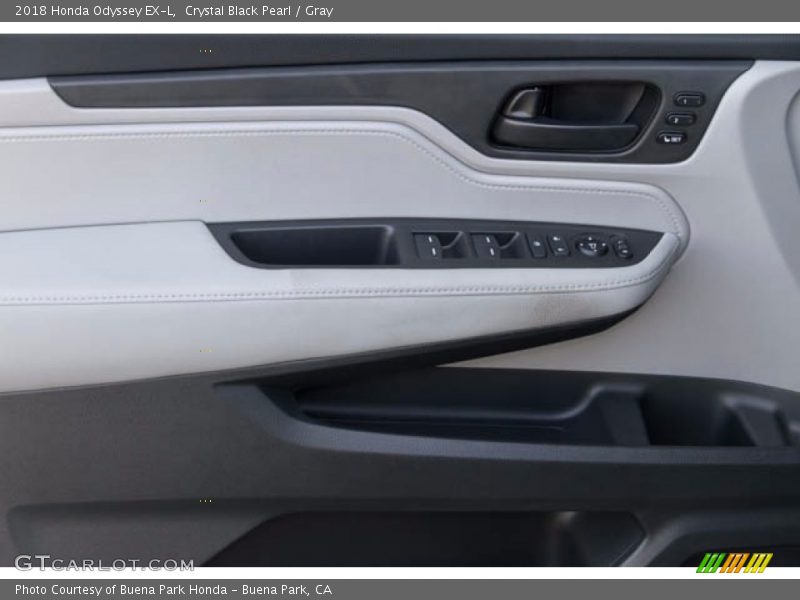 Crystal Black Pearl / Gray 2018 Honda Odyssey EX-L