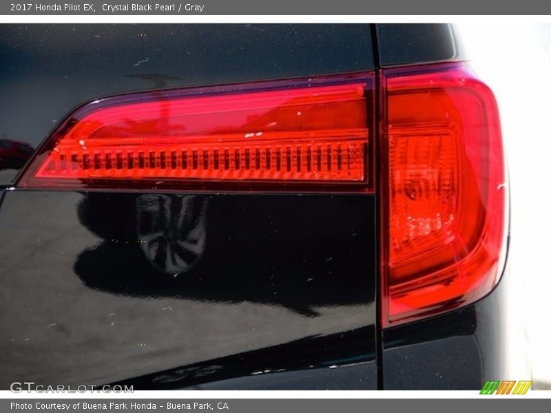 Crystal Black Pearl / Gray 2017 Honda Pilot EX