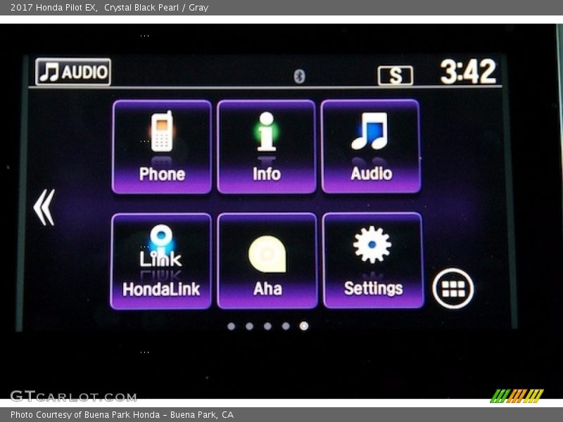 Crystal Black Pearl / Gray 2017 Honda Pilot EX