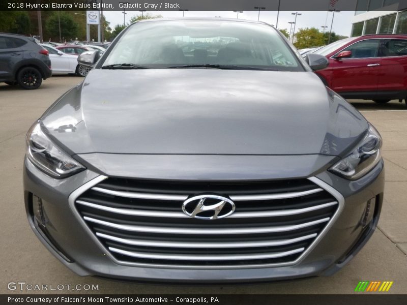Galactic Gray / Black 2018 Hyundai Elantra Value Edition