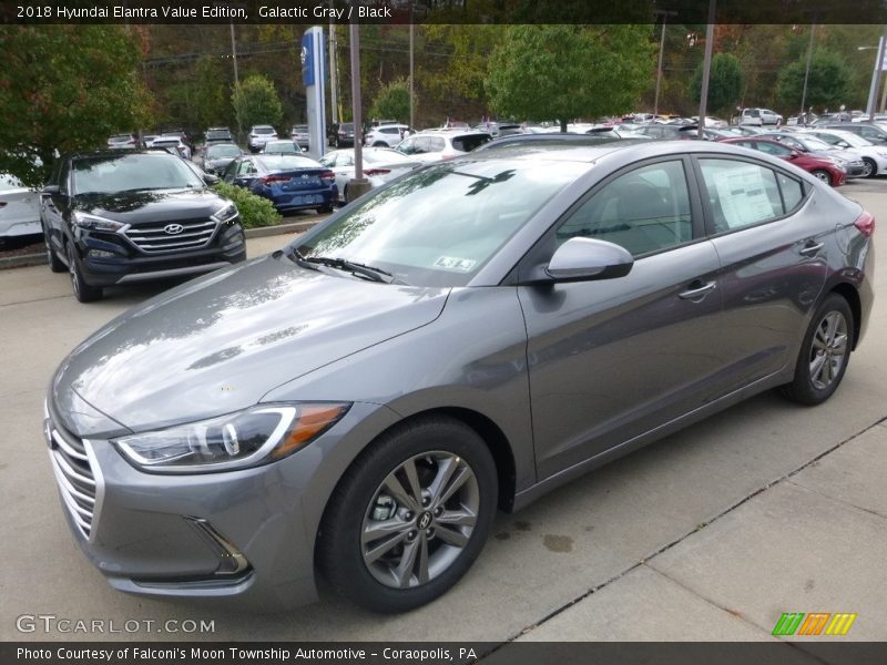 Galactic Gray / Black 2018 Hyundai Elantra Value Edition