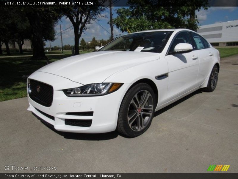 Polaris White / Latte 2017 Jaguar XE 35t Premium