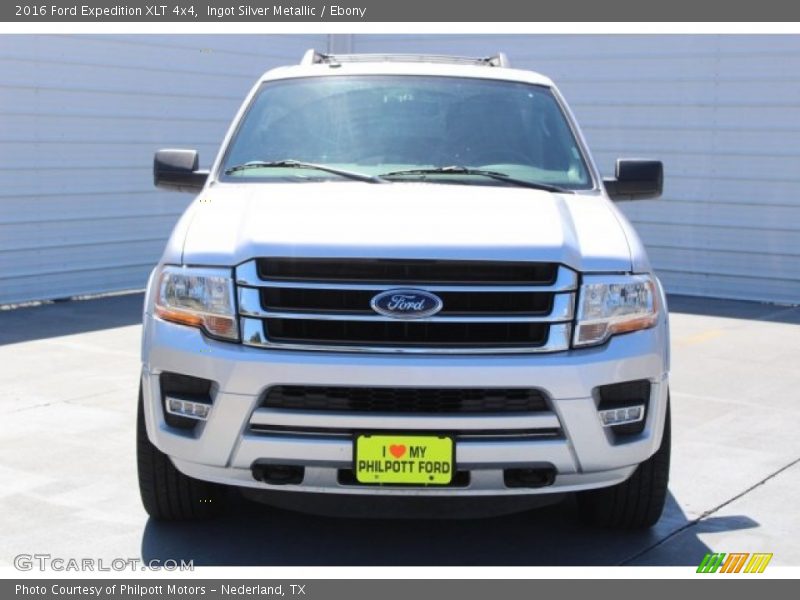 Ingot Silver Metallic / Ebony 2016 Ford Expedition XLT 4x4