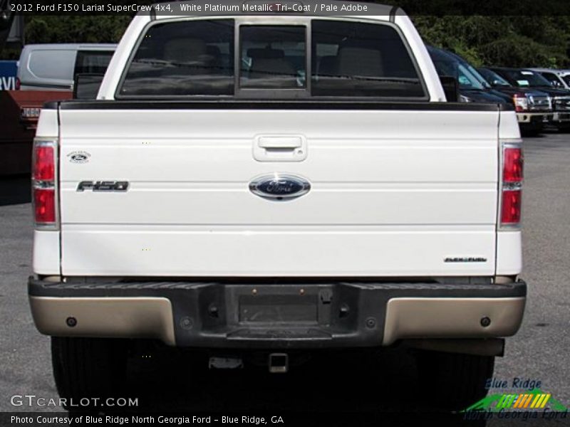 White Platinum Metallic Tri-Coat / Pale Adobe 2012 Ford F150 Lariat SuperCrew 4x4