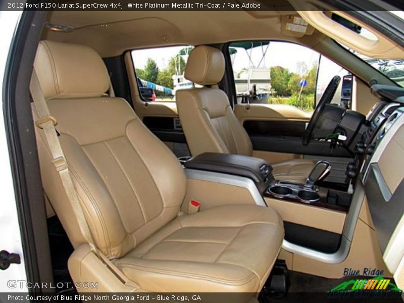 White Platinum Metallic Tri-Coat / Pale Adobe 2012 Ford F150 Lariat SuperCrew 4x4