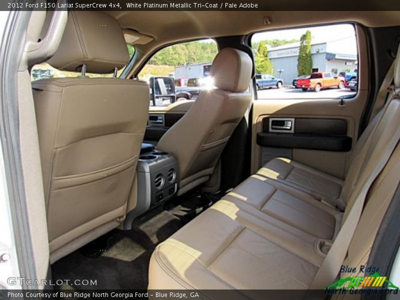 White Platinum Metallic Tri-Coat / Pale Adobe 2012 Ford F150 Lariat SuperCrew 4x4