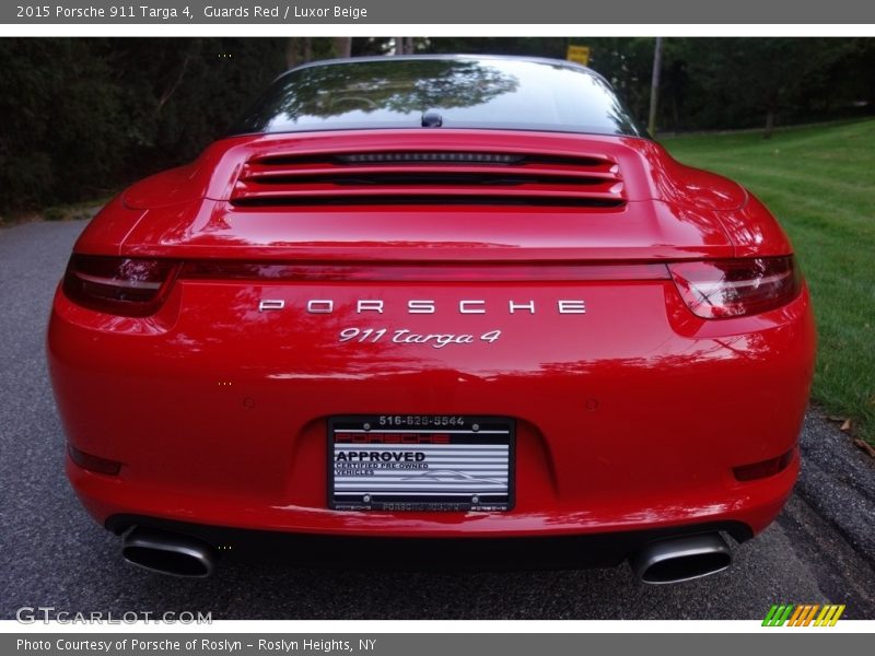 Guards Red / Luxor Beige 2015 Porsche 911 Targa 4