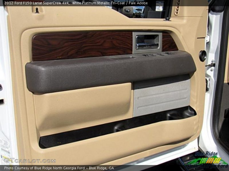 White Platinum Metallic Tri-Coat / Pale Adobe 2012 Ford F150 Lariat SuperCrew 4x4