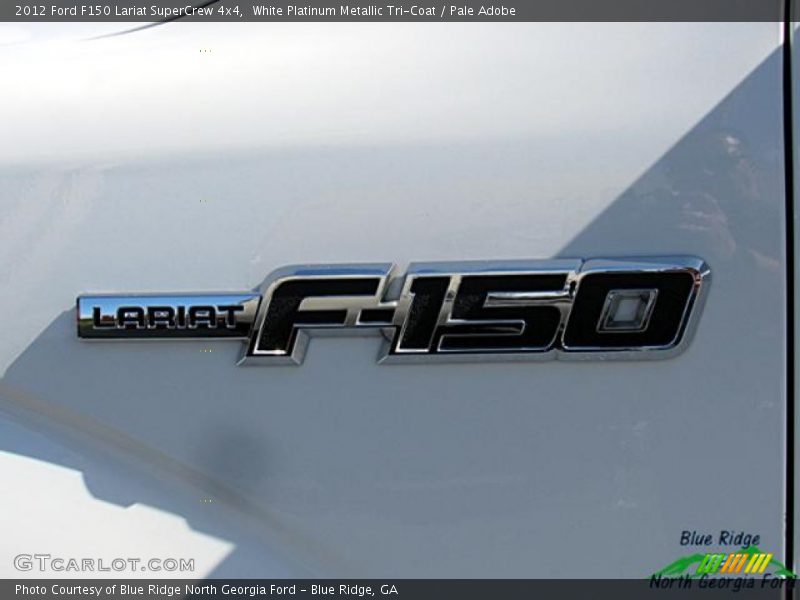 White Platinum Metallic Tri-Coat / Pale Adobe 2012 Ford F150 Lariat SuperCrew 4x4