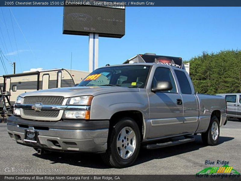 Silver Birch Metallic / Medium Gray 2005 Chevrolet Silverado 1500 LS Extended Cab