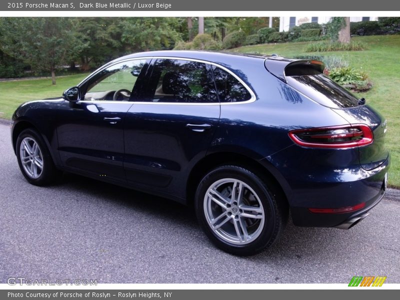 Dark Blue Metallic / Luxor Beige 2015 Porsche Macan S