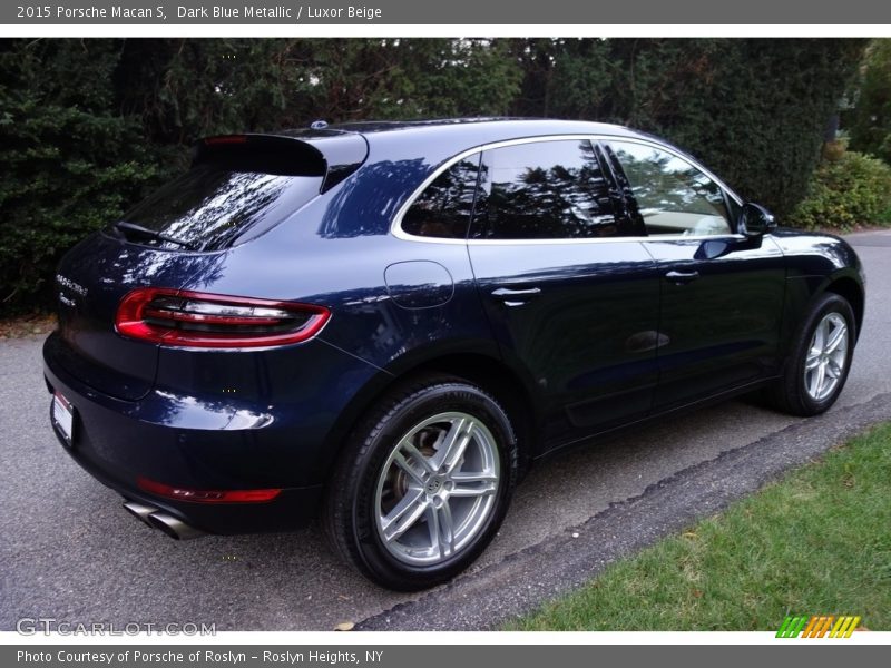 Dark Blue Metallic / Luxor Beige 2015 Porsche Macan S