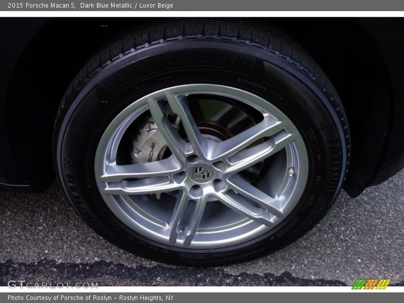 Dark Blue Metallic / Luxor Beige 2015 Porsche Macan S