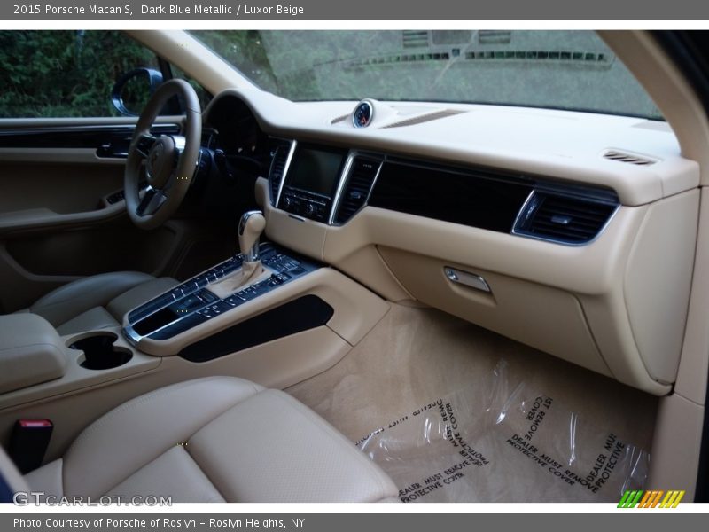 Dark Blue Metallic / Luxor Beige 2015 Porsche Macan S