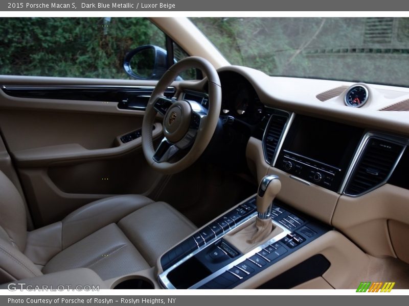 Dark Blue Metallic / Luxor Beige 2015 Porsche Macan S