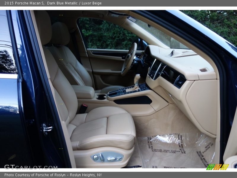 Dark Blue Metallic / Luxor Beige 2015 Porsche Macan S