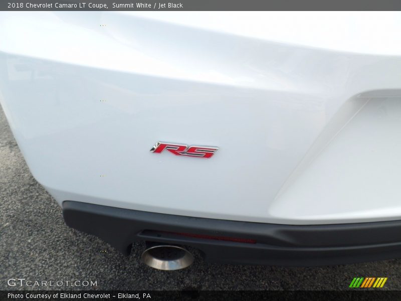 Summit White / Jet Black 2018 Chevrolet Camaro LT Coupe