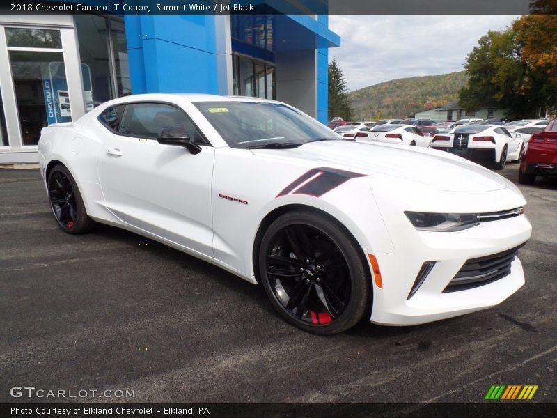 Summit White / Jet Black 2018 Chevrolet Camaro LT Coupe