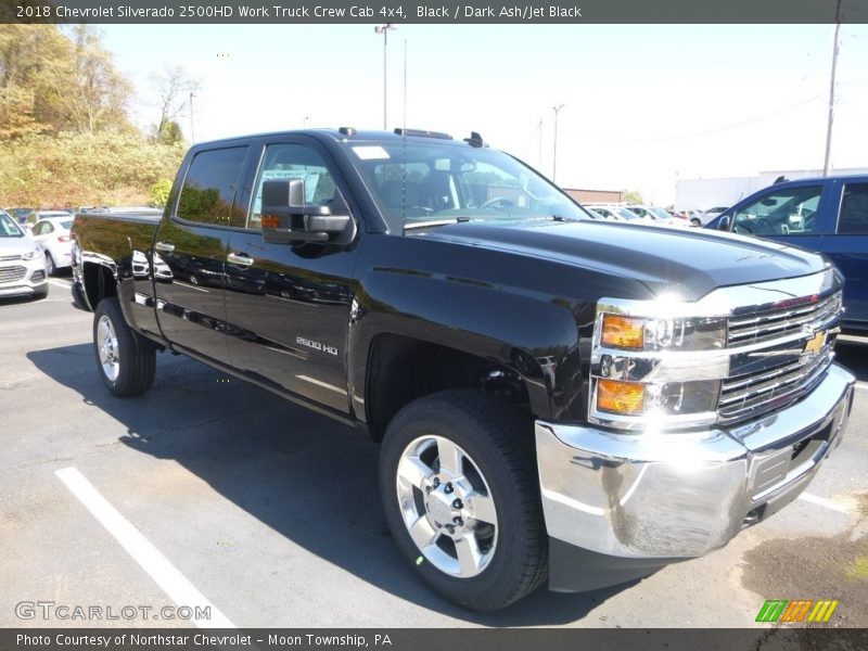Black / Dark Ash/Jet Black 2018 Chevrolet Silverado 2500HD Work Truck Crew Cab 4x4