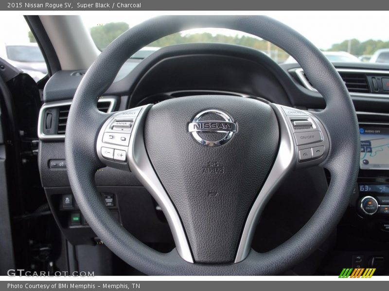 Super Black / Charcoal 2015 Nissan Rogue SV