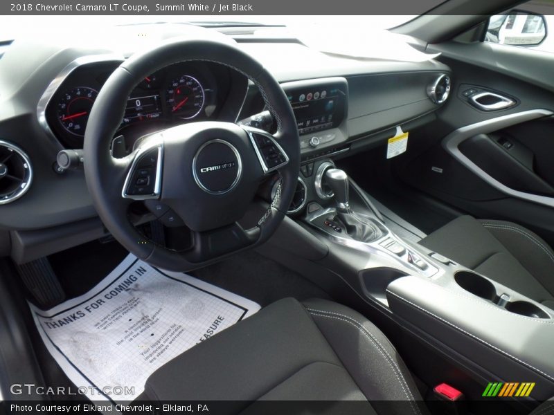 Summit White / Jet Black 2018 Chevrolet Camaro LT Coupe