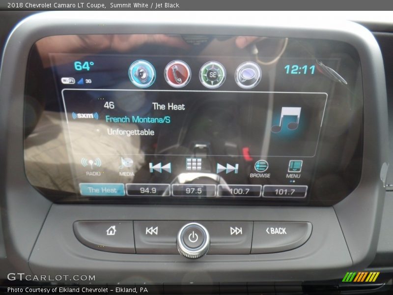Summit White / Jet Black 2018 Chevrolet Camaro LT Coupe