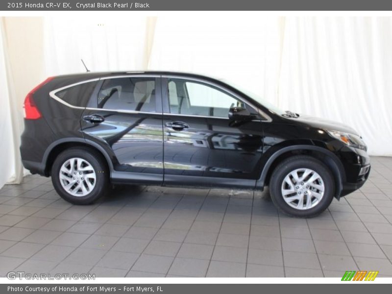 Crystal Black Pearl / Black 2015 Honda CR-V EX