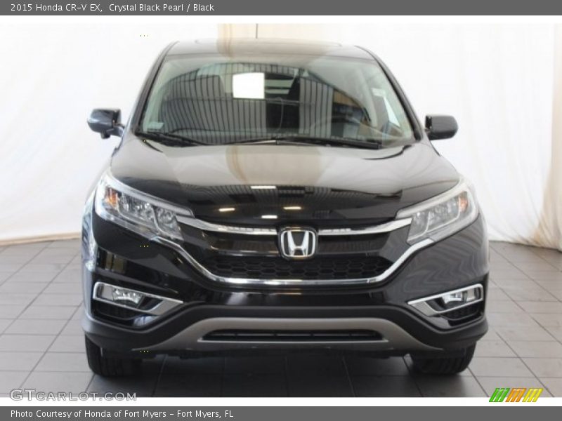Crystal Black Pearl / Black 2015 Honda CR-V EX