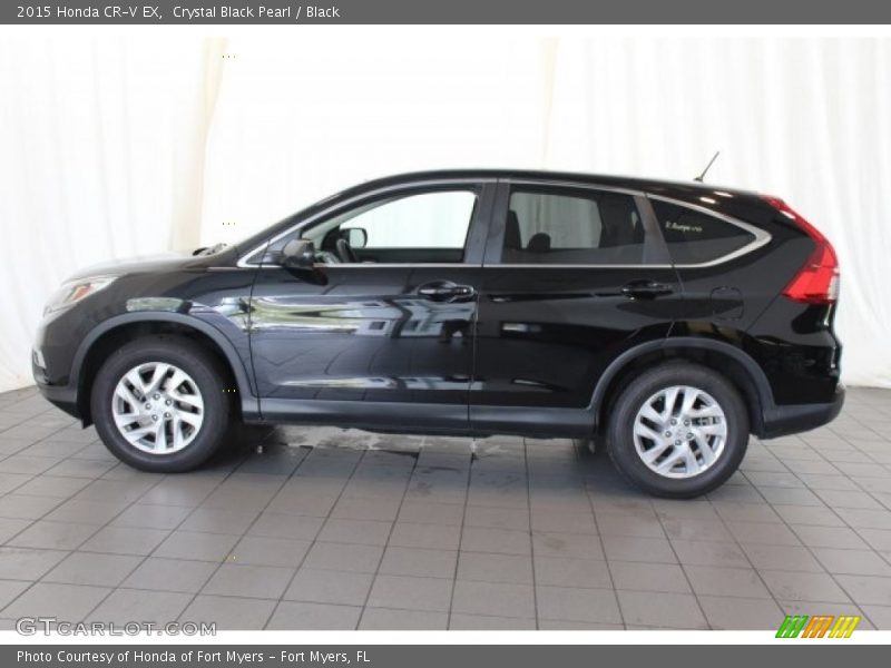 Crystal Black Pearl / Black 2015 Honda CR-V EX