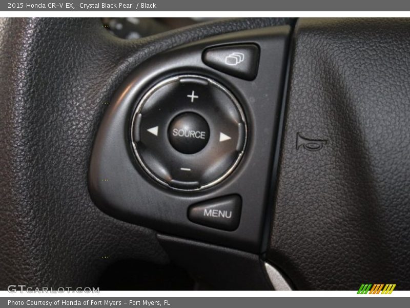 Crystal Black Pearl / Black 2015 Honda CR-V EX