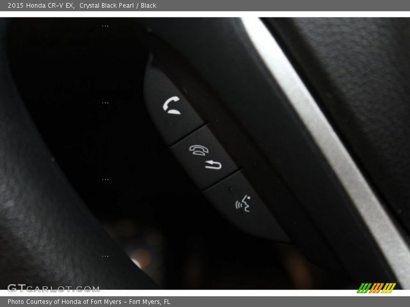 Crystal Black Pearl / Black 2015 Honda CR-V EX