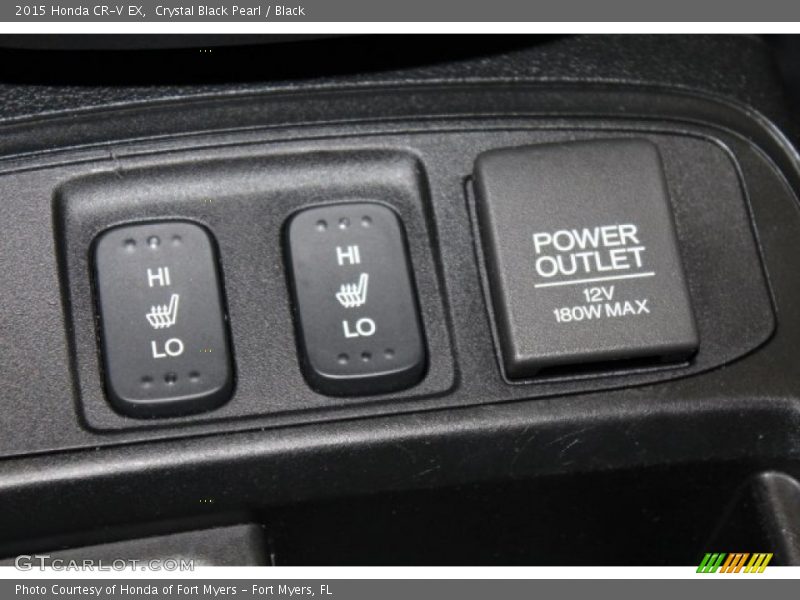 Crystal Black Pearl / Black 2015 Honda CR-V EX