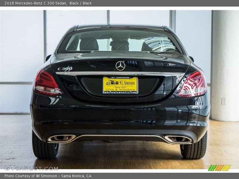 Black / Black 2018 Mercedes-Benz C 300 Sedan