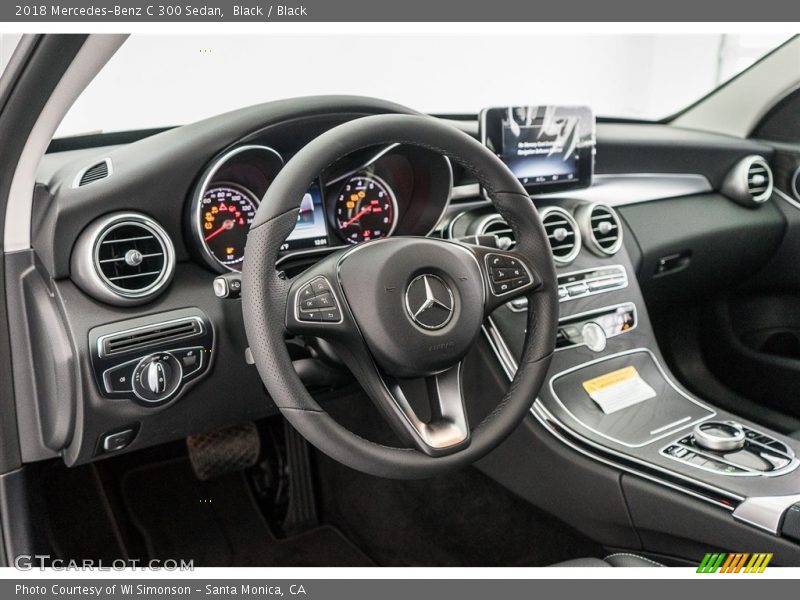 Black / Black 2018 Mercedes-Benz C 300 Sedan