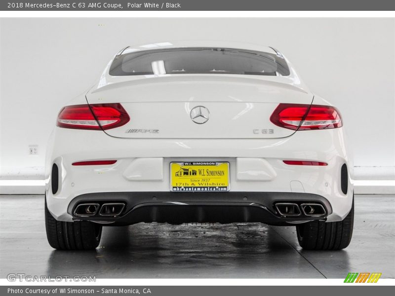 Polar White / Black 2018 Mercedes-Benz C 63 AMG Coupe