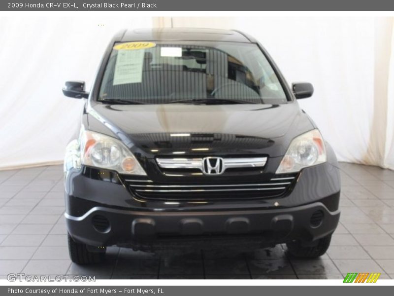 Crystal Black Pearl / Black 2009 Honda CR-V EX-L