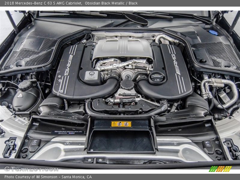  2018 C 63 S AMG Cabriolet Engine - 4.0 Liter AMG biturbo DOHC 32-Valve VVT V8