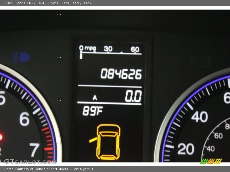 Crystal Black Pearl / Black 2009 Honda CR-V EX-L
