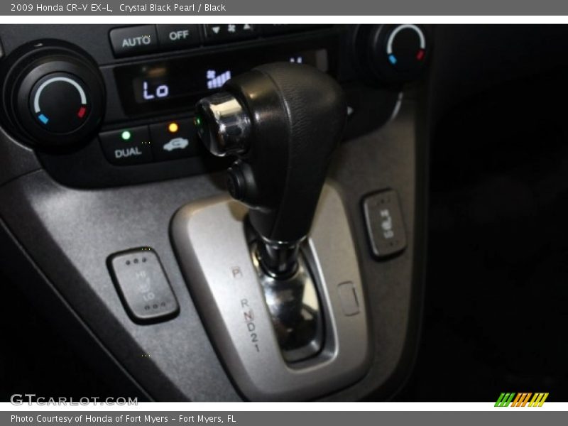 Crystal Black Pearl / Black 2009 Honda CR-V EX-L