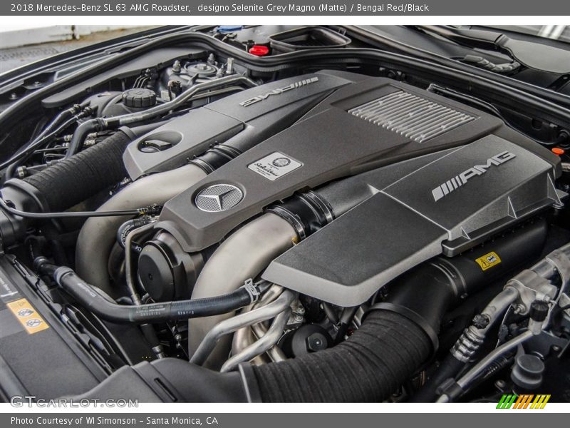  2018 SL 63 AMG Roadster Engine - 5.5 Liter AMG biturbo DOHC 32-Valve VVT V8