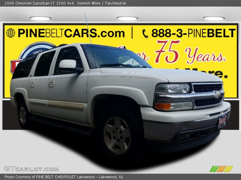 Summit White / Tan/Neutral 2006 Chevrolet Suburban LT 1500 4x4