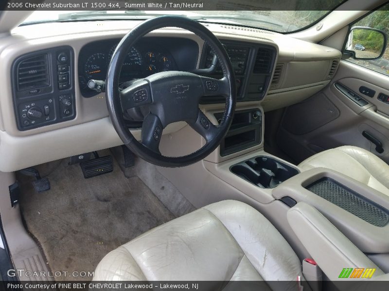 Summit White / Tan/Neutral 2006 Chevrolet Suburban LT 1500 4x4