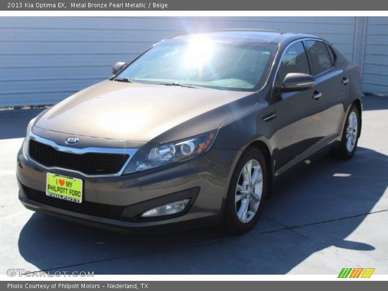 Metal Bronze Pearl Metallic / Beige 2013 Kia Optima EX